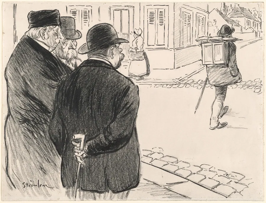 He Acts Like a Painter by Théophile Alexandre Steinlen
