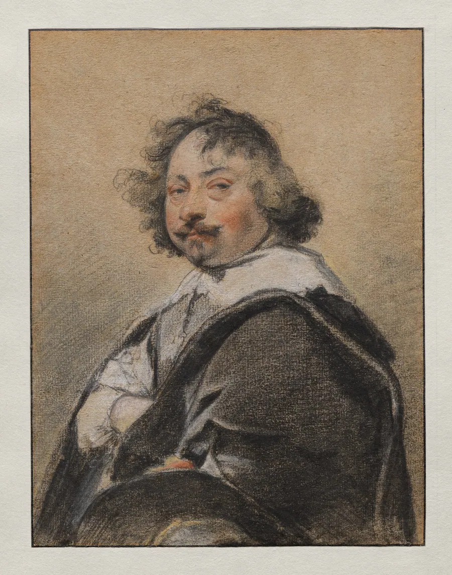 Portrait of a man in profile, turned to the left by Simon Vouet