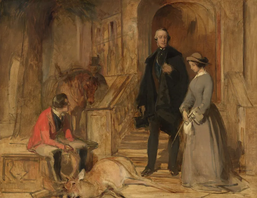 The Duke of Devonshire and Lady Louisa Egerton by Sir Edwin Landseer