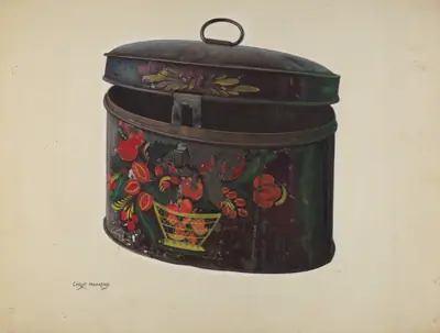 Painted Toleware Box