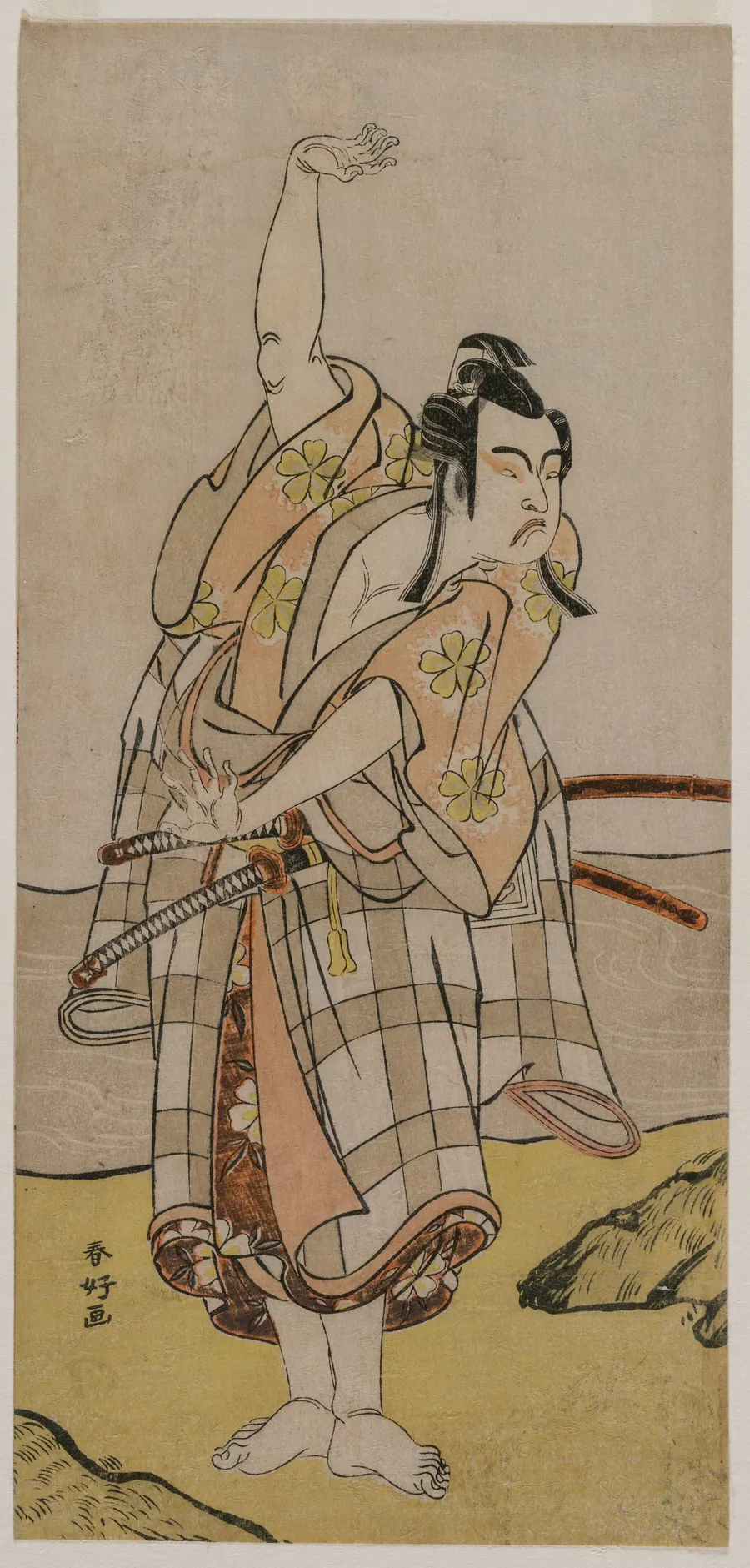 Actor Ichikawa Yaozō II as Sakuramaru by Katsukawa Shunkō