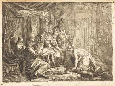 Reconciliation of Absalom and David (Réconciliation d'Absalom et de David)