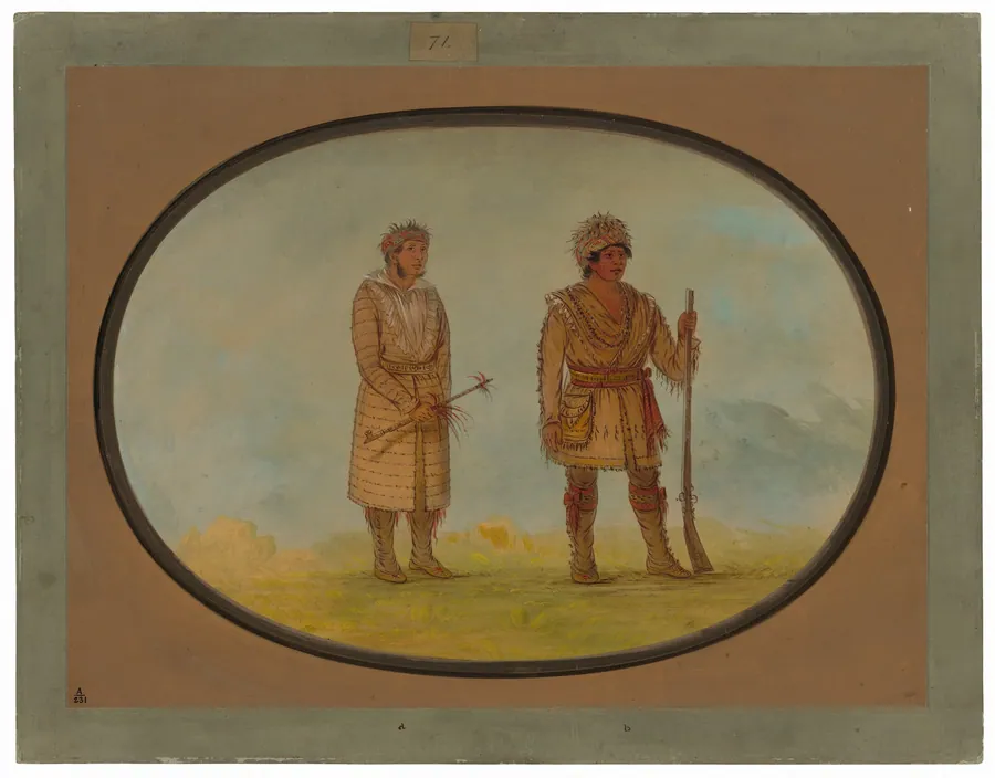 Two Cherokee Chiefs by George Catlin