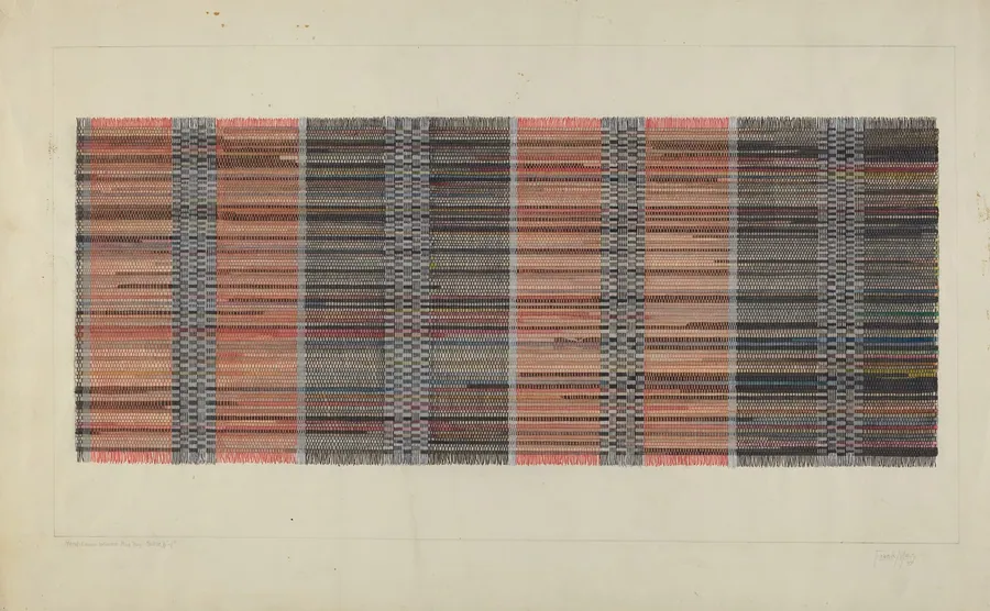 Woven Rag Carpet by Frank J. Mace