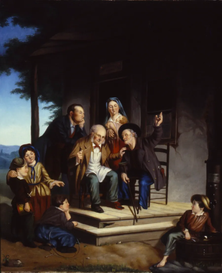 Discussion at the Continental Arms by Frederick William Billing, born Eschwege, Germany 1835-died Santa Cruz, CA 1914