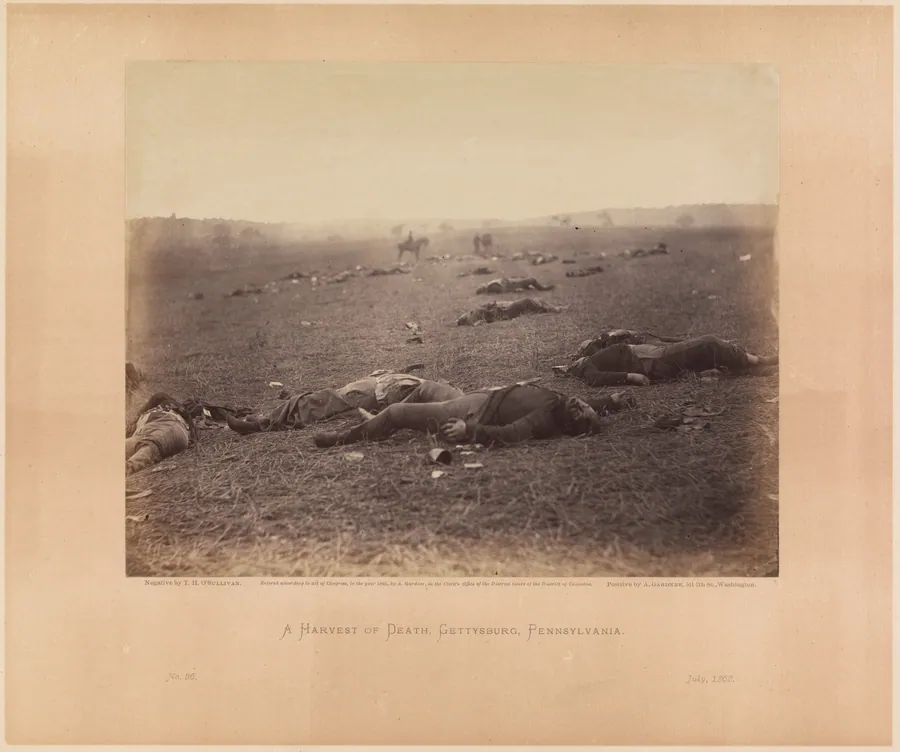 A Harvest of Death, Gettysburg, Pennsylvania by Timothy H. O'Sullivan