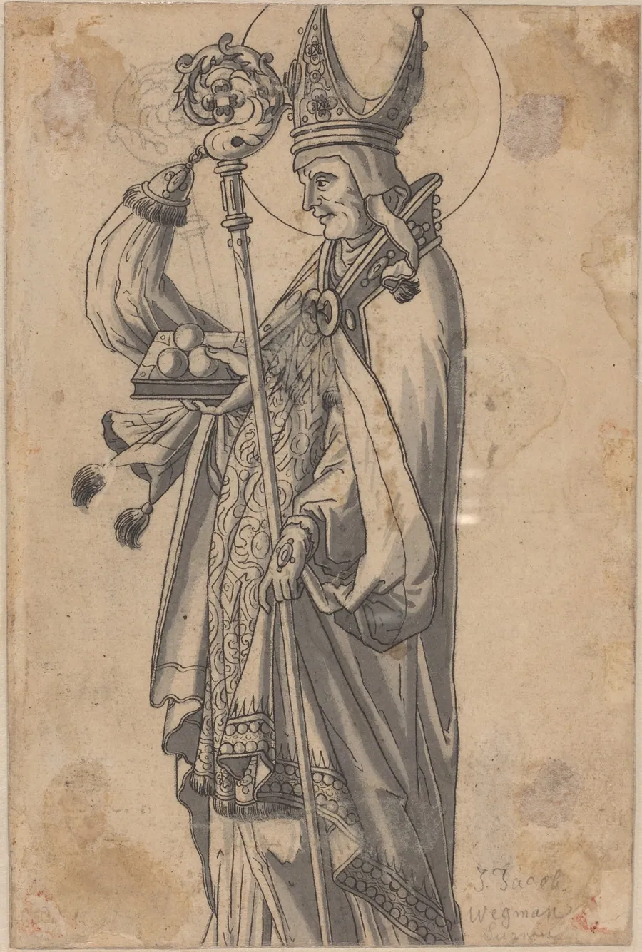 Saint Nicholas (verso) by Hans Heinrich Wägmann