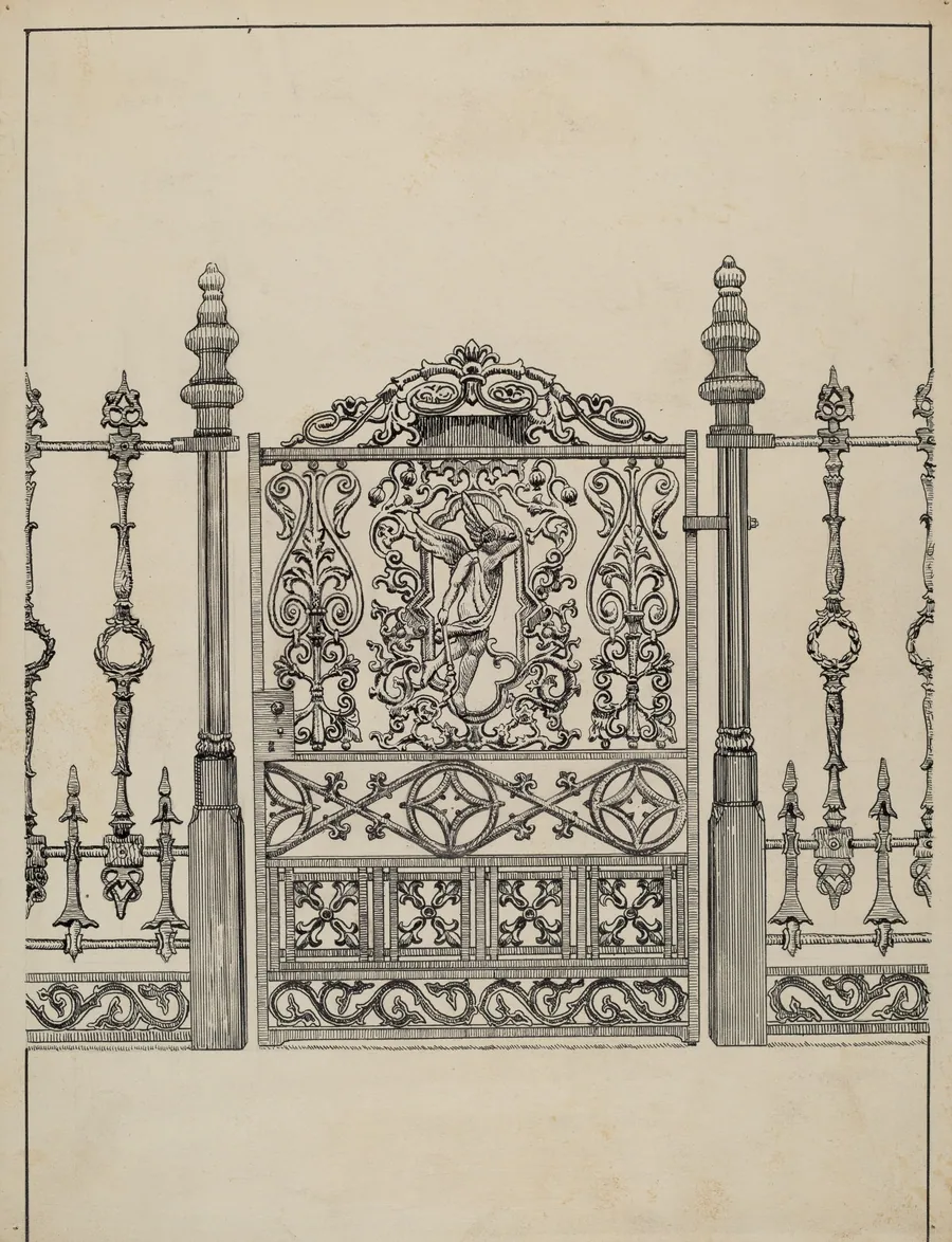 Cast Iron Gate by Lucien Verbeke