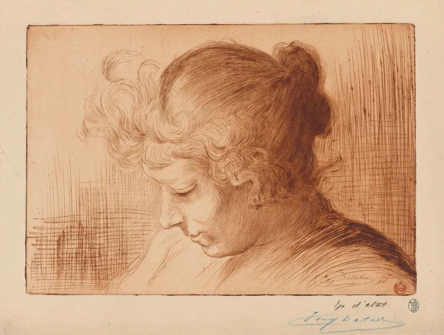 Portrait of Madame Delâtre by Eugène Delâtre