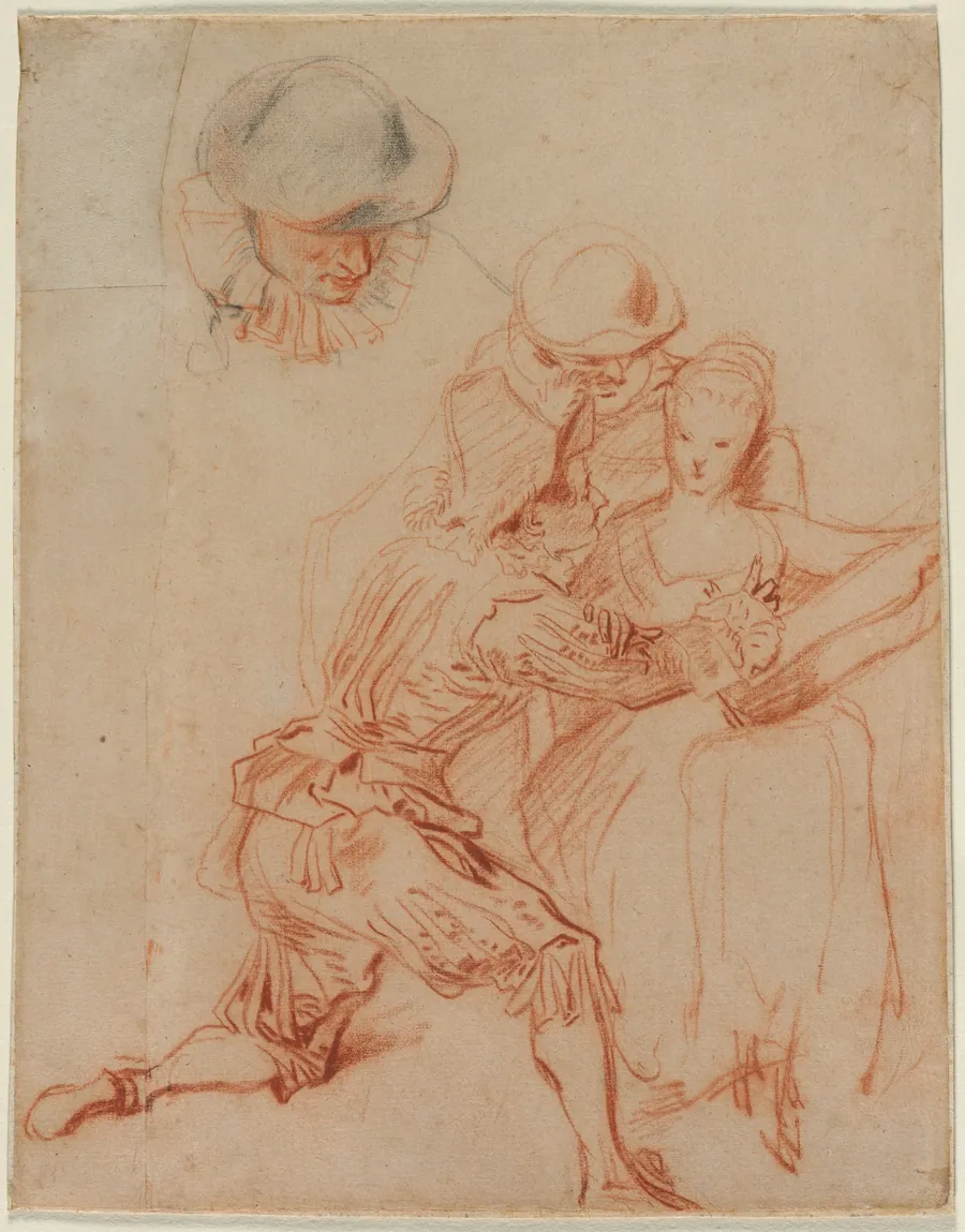 Study for "The Romancer" (Le Conteur) by Jean-Antoine Watteau