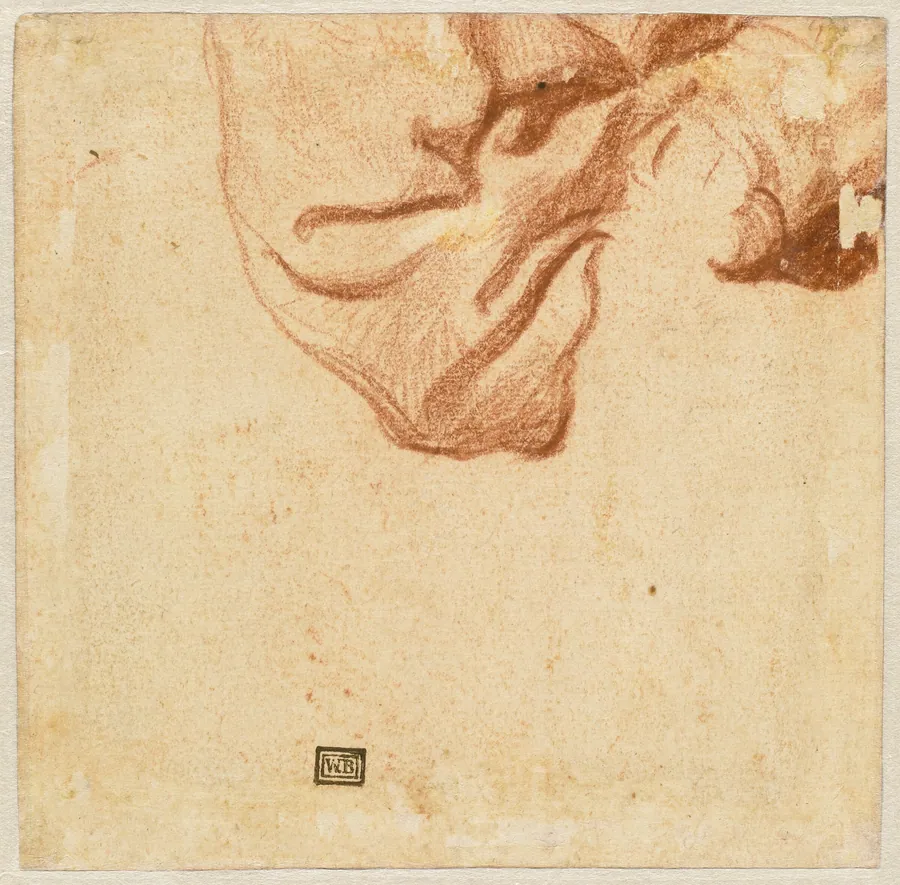 Drapery Study (verso) by Dutch 17th Century