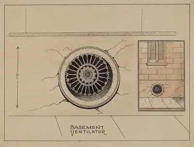 Cast Iron Basement Vent