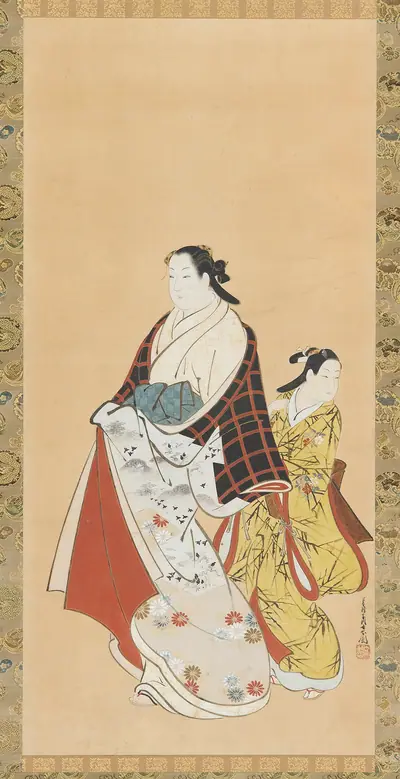 Yujo and her understudy (<em>kamuro</em>)
