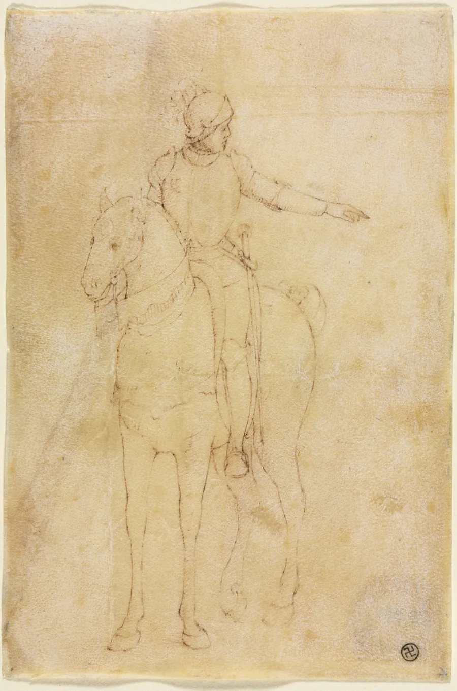 Armored Figure on Horseback by Vittore Carpaccio