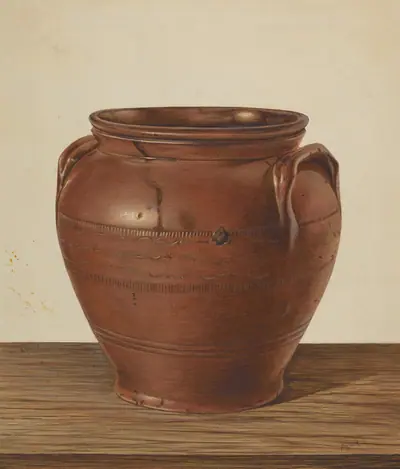 Two Handled Jar - Stoneware