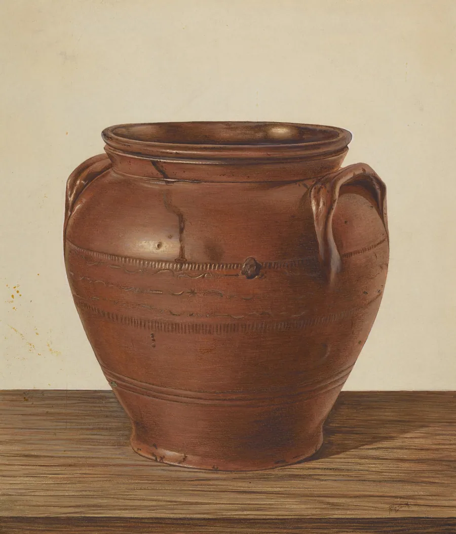 Two Handled Jar - Stoneware by Philip Smith