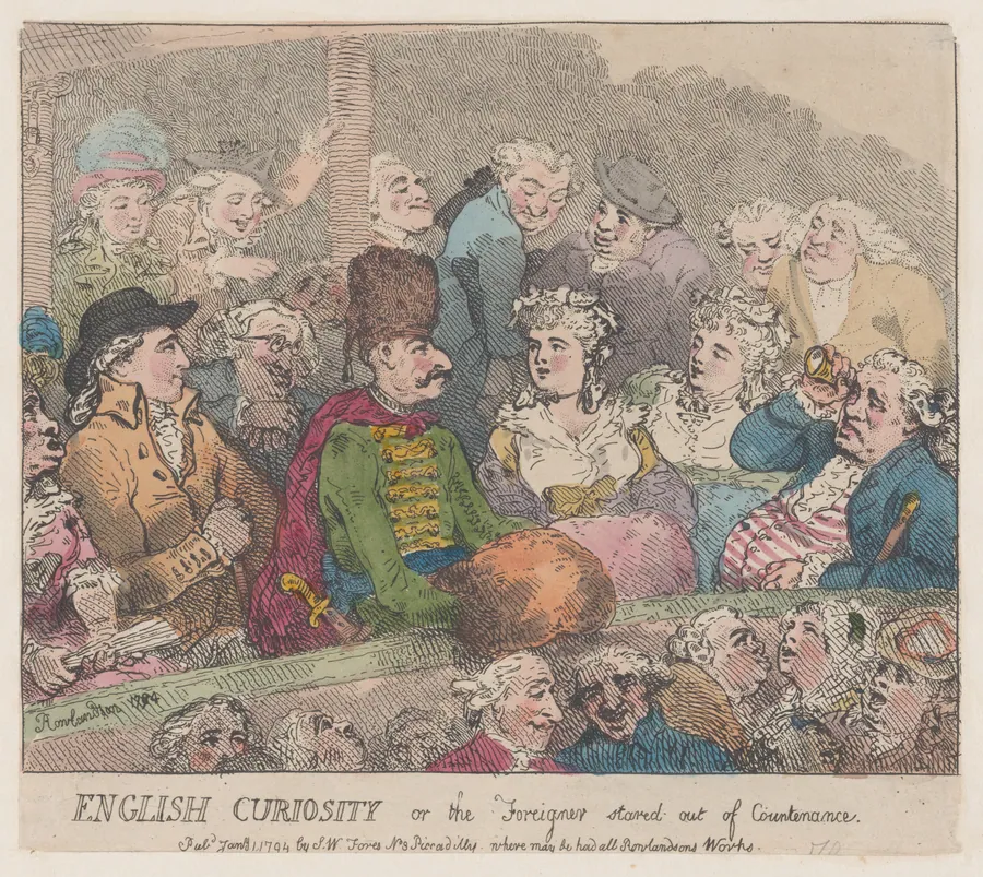 English Curiosity or The Foreigner Stared Out of Countenance by S. W. Fores