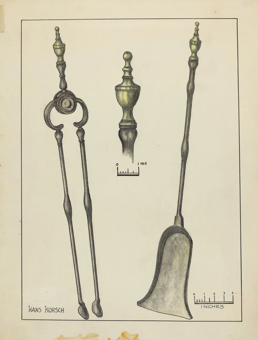 Tongs and Shovel by Hans Korsch