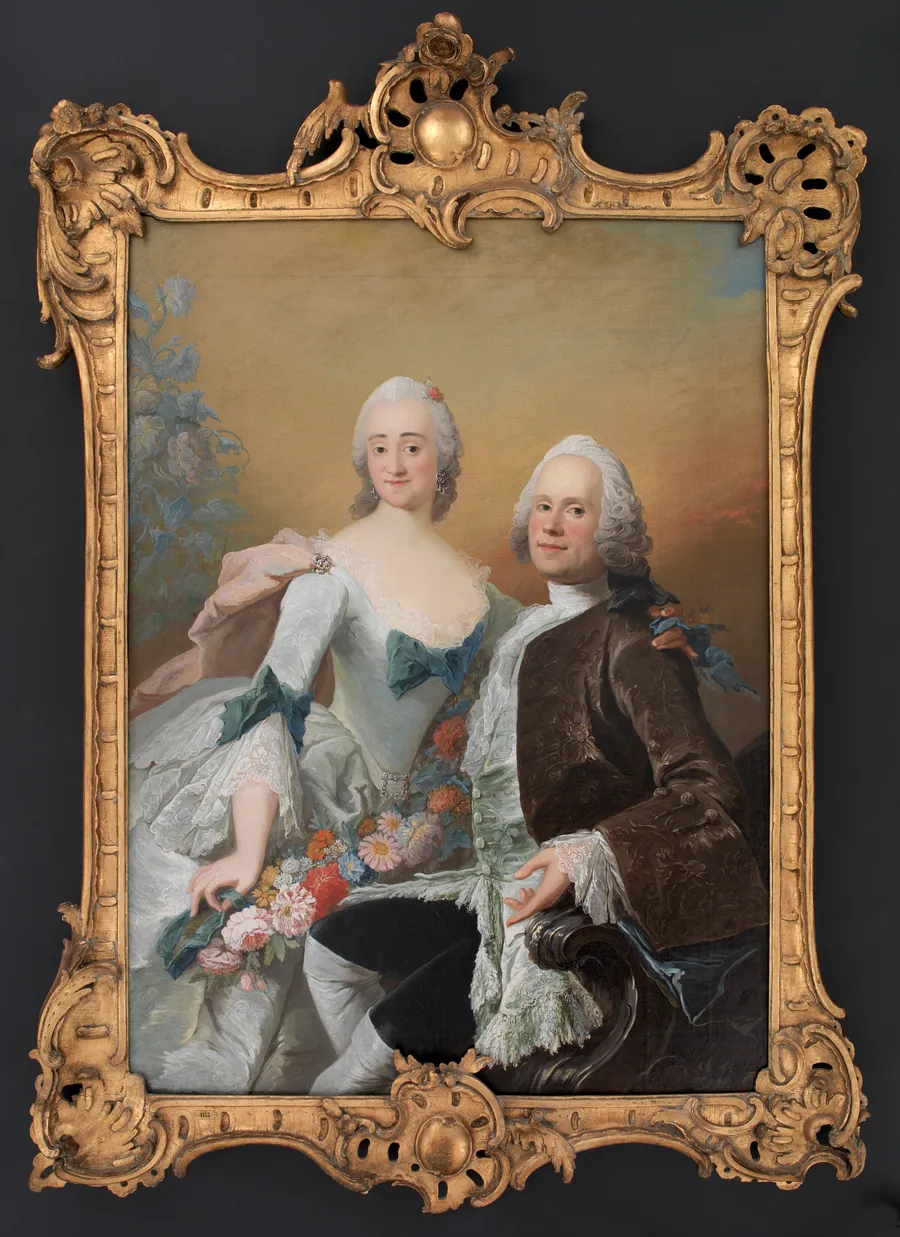 Hofjuvelér Christopher Fabritius og hustru Gundel, f. Berntz by Peder Als