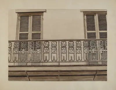 Cast Iron Balcony Rail