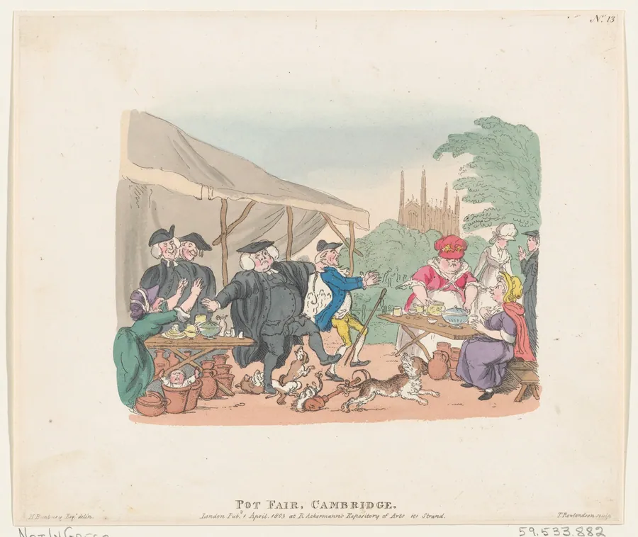 Pot Fair Cambridge by Thomas Rowlandson