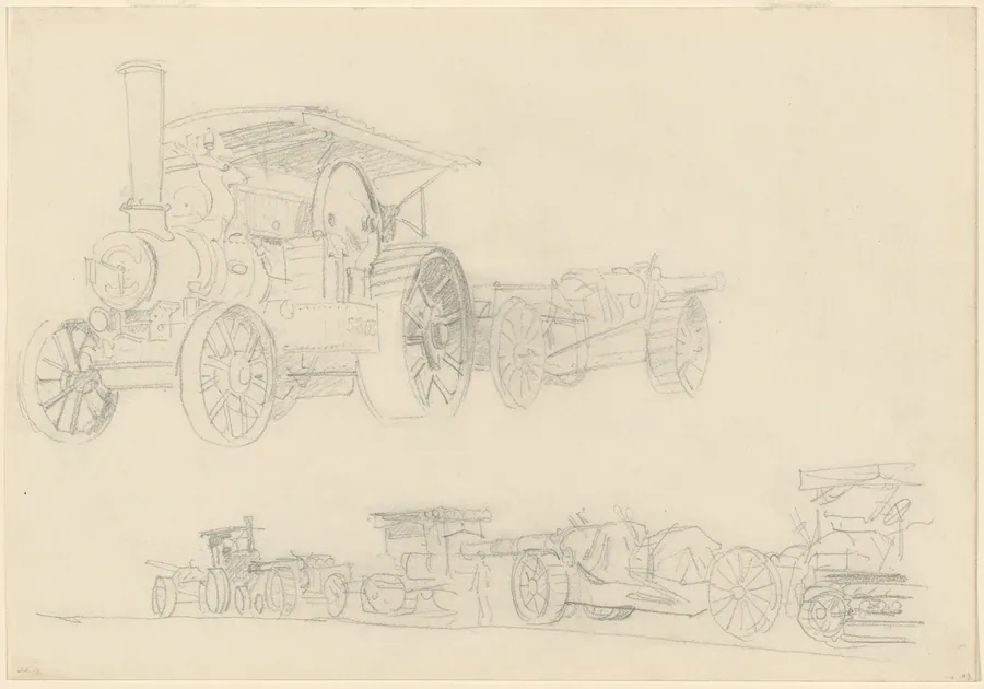 Gun Carriages, France by John Singer Sargent