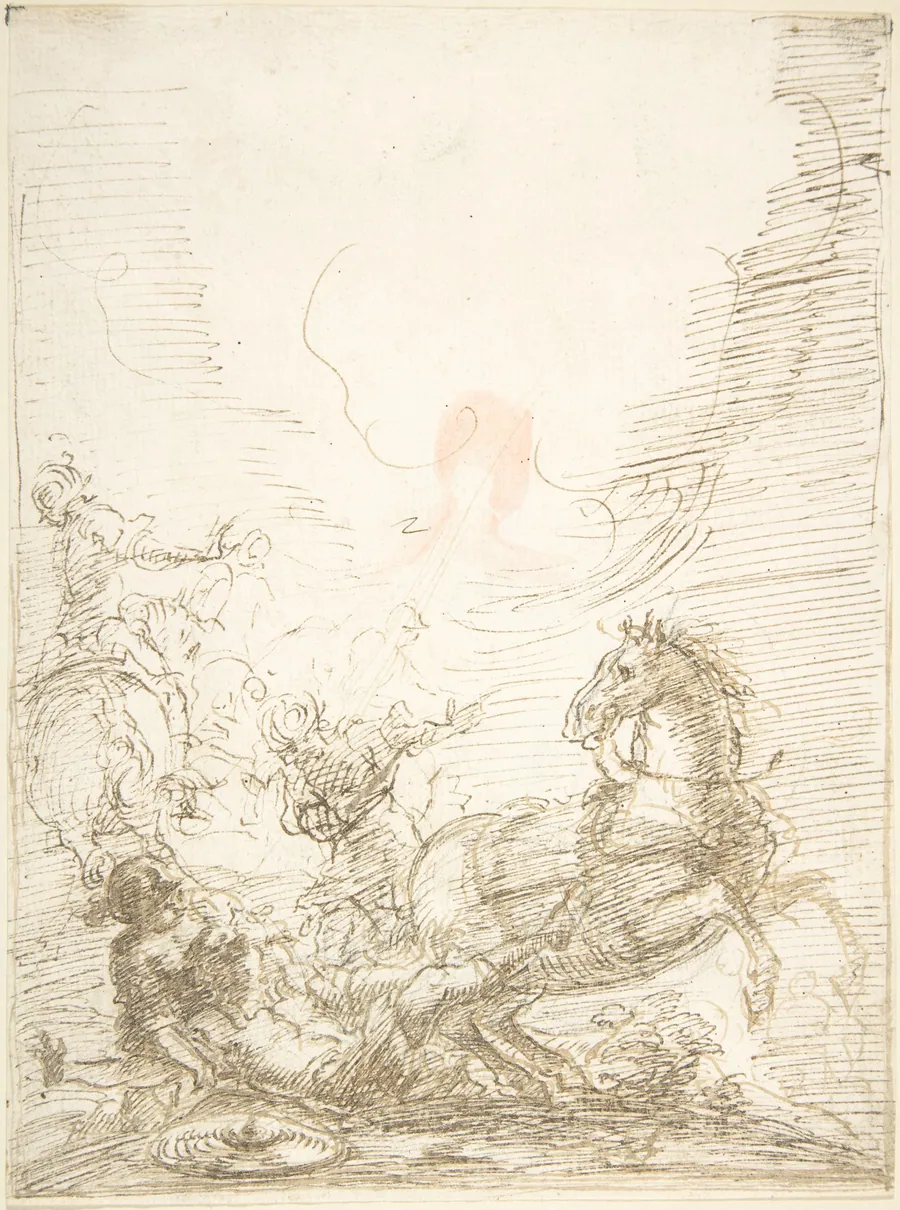 The Conversion of Saint Paul by Anonymous, Spanish, School of Seville, 17th century