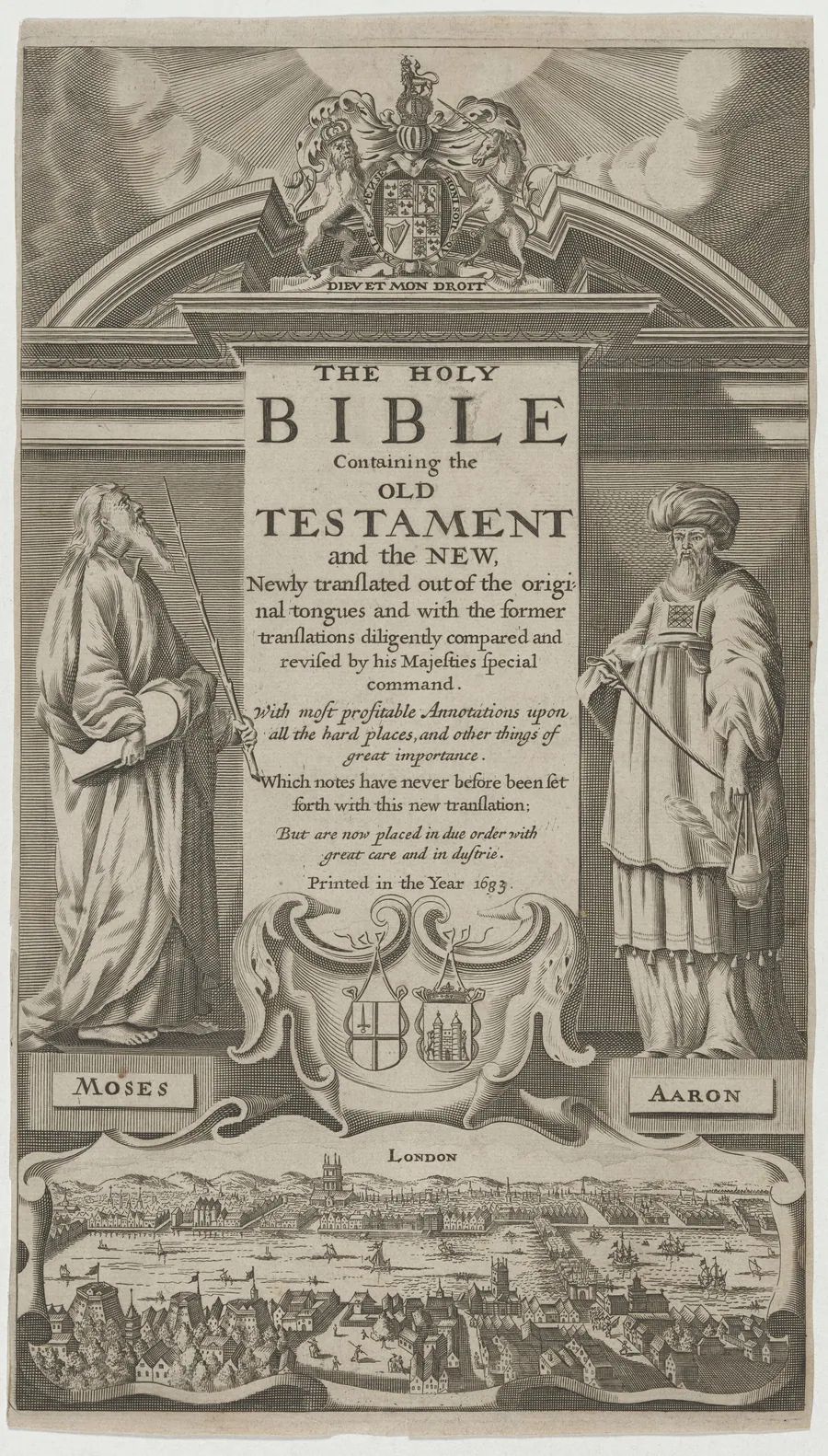 Title Page to the Bible by Unknown 19th Century