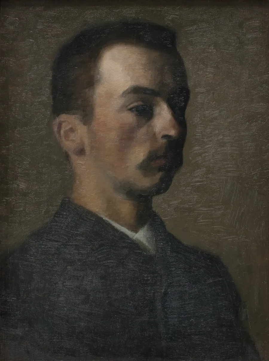 Selvportræt by Vilhelm Hammershøi