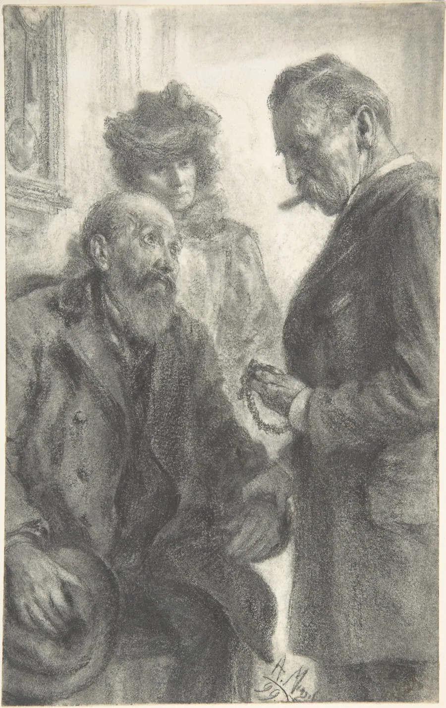 Doctor and Patient by Adolph Menzel