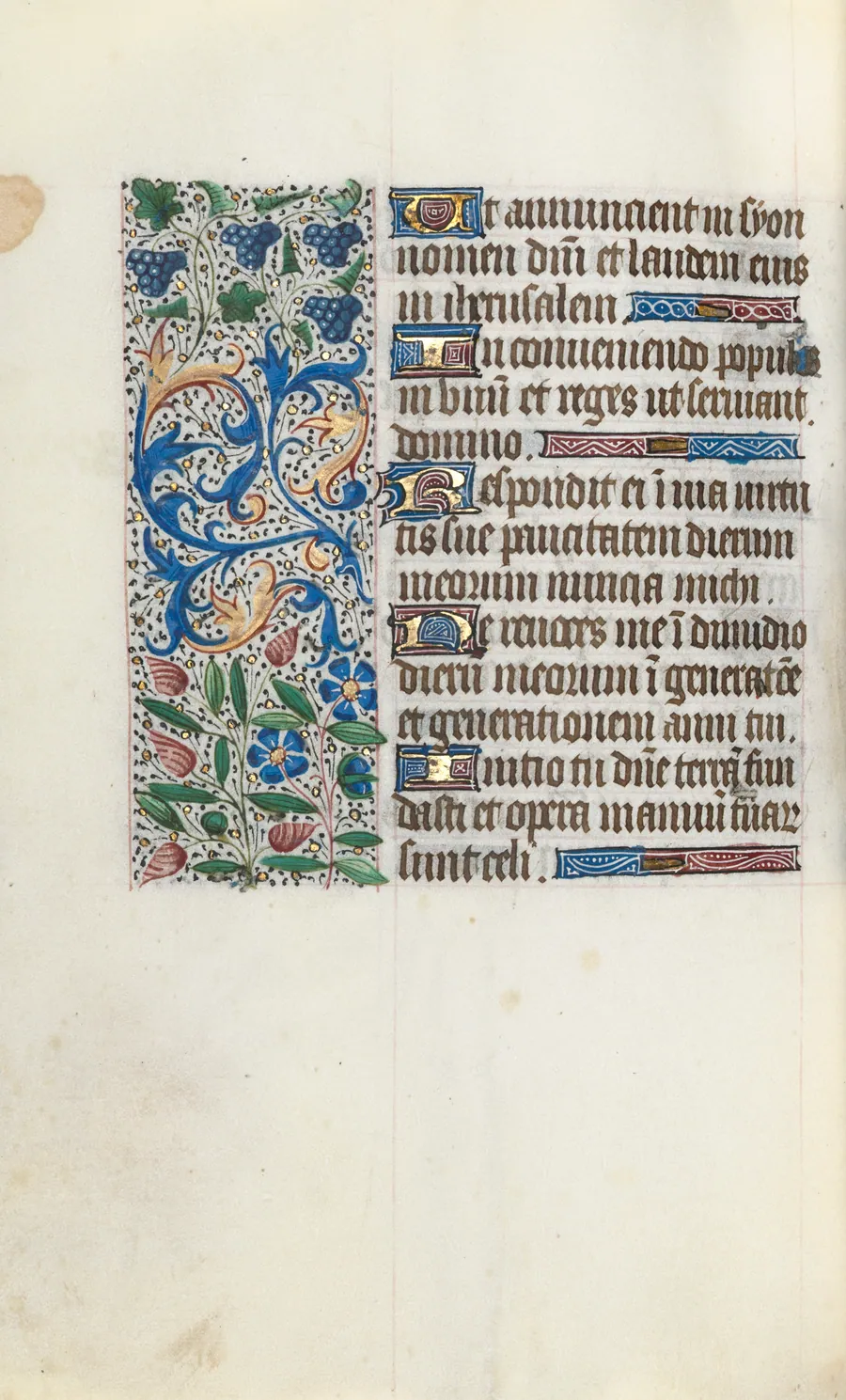 Book of Hours (Use of Rouen): fol. 89v by Master of the Geneva Latini