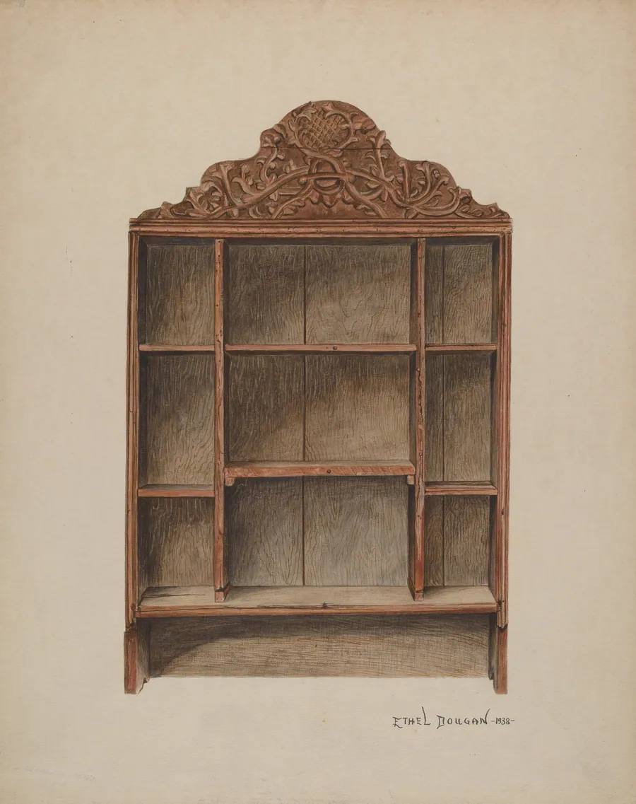 Hand Carved Cabinet by Ethel Dougan