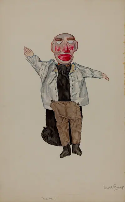 Blind Man Hand Puppet