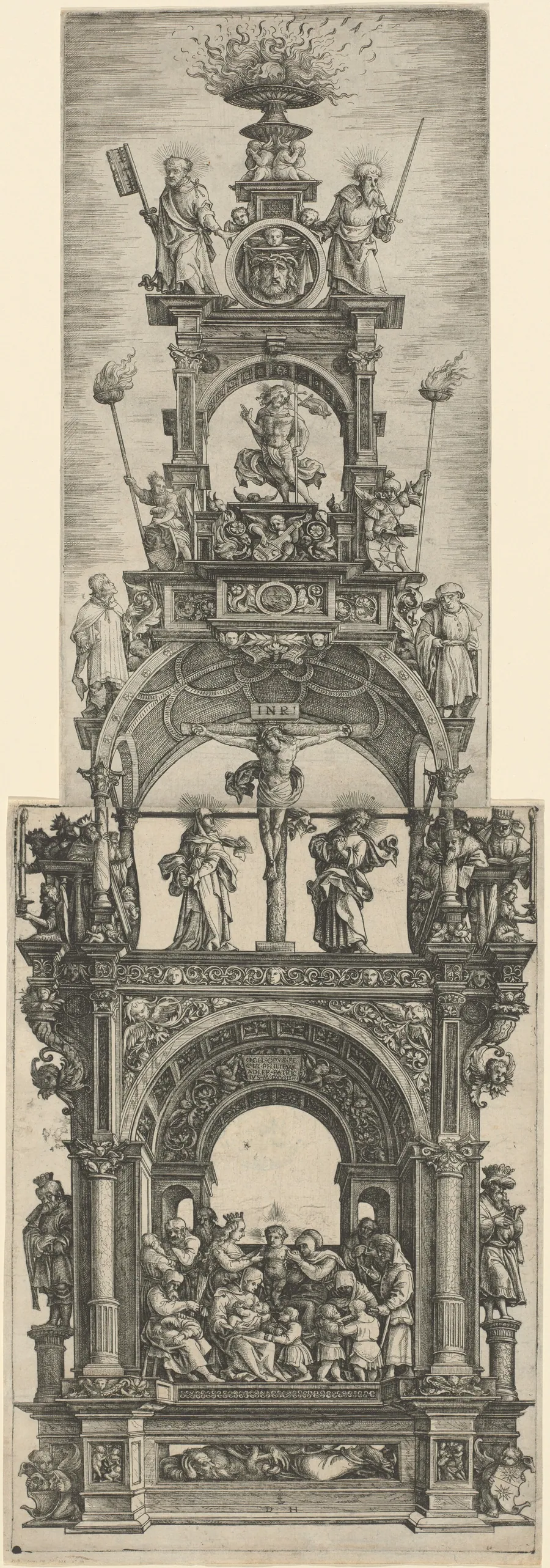 Triumphal Altar with Stages in the Life of Christ by Daniel Hopfer