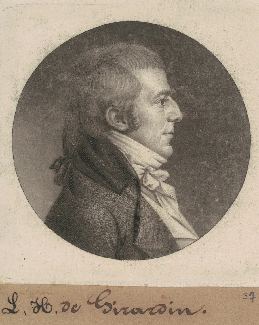 Louis Hue Girardin by Charles B. J. Févret de Saint-Mémin