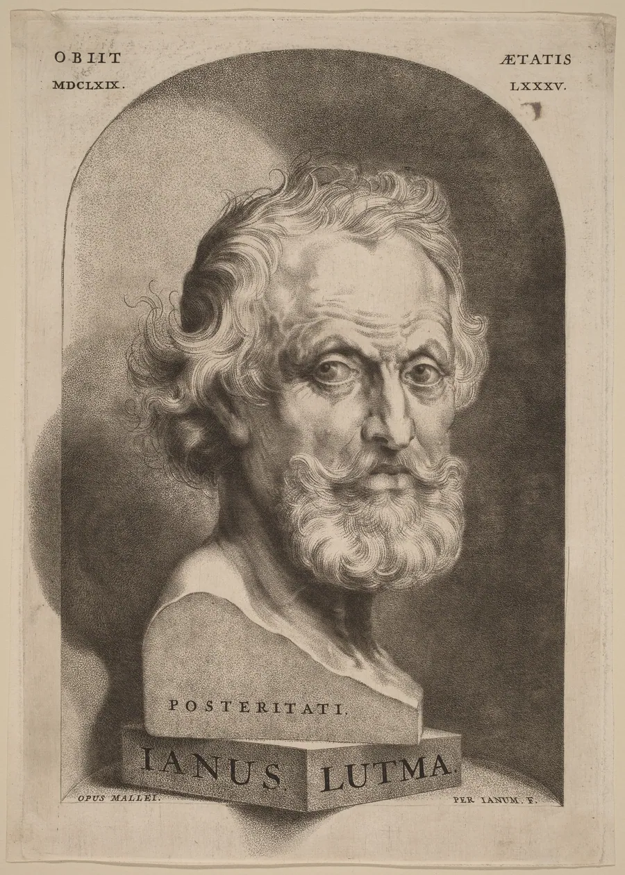 Janus Lutma Posteritati (Jan Lutma the Elder) by Jan Lutma II