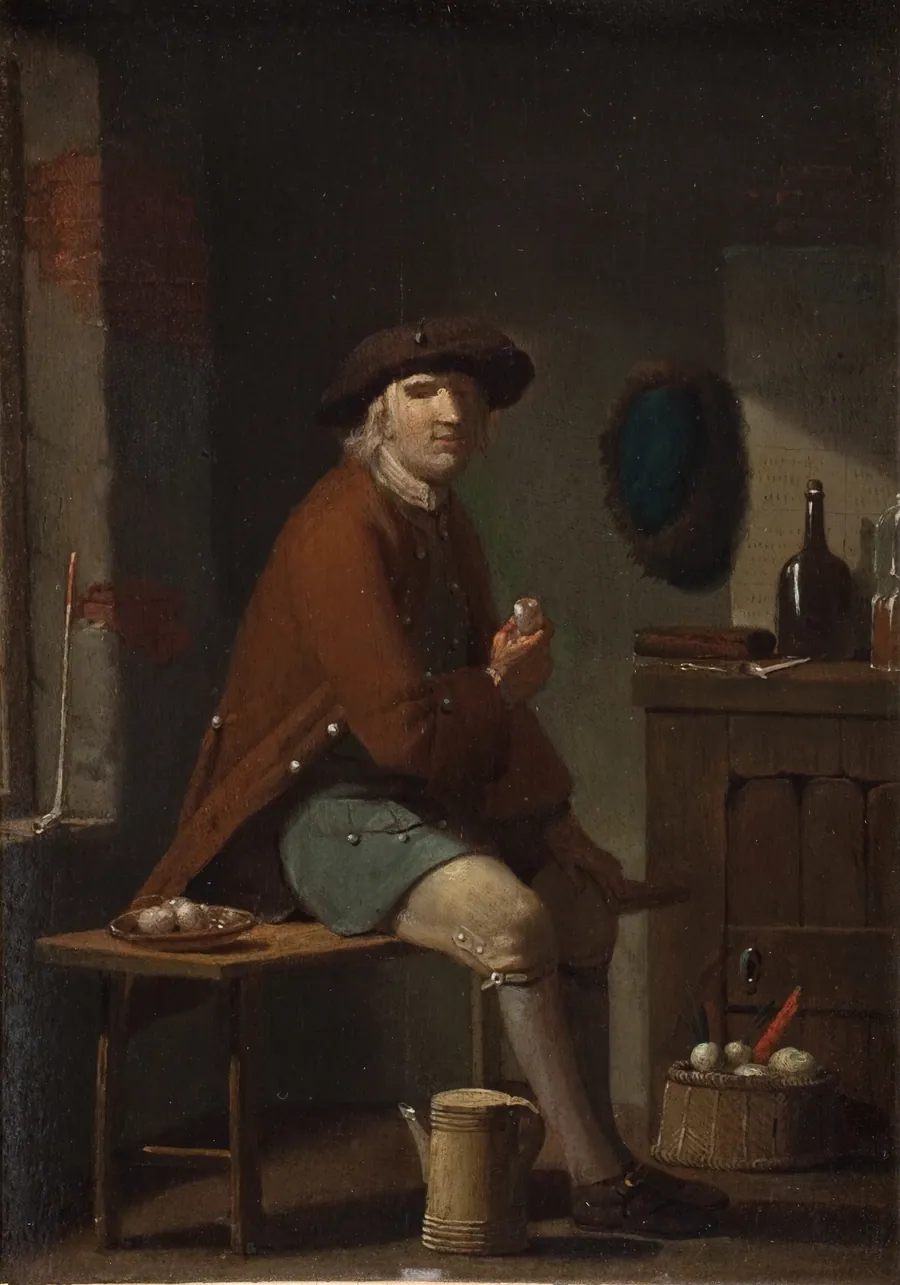 Piberygende mand by Peter Cramer