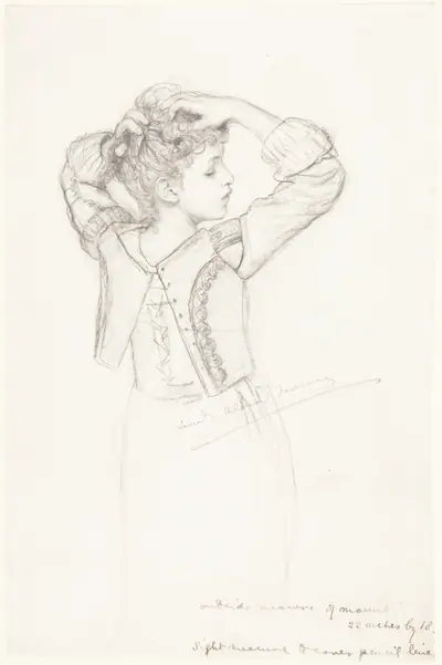 Young Girl Dressing