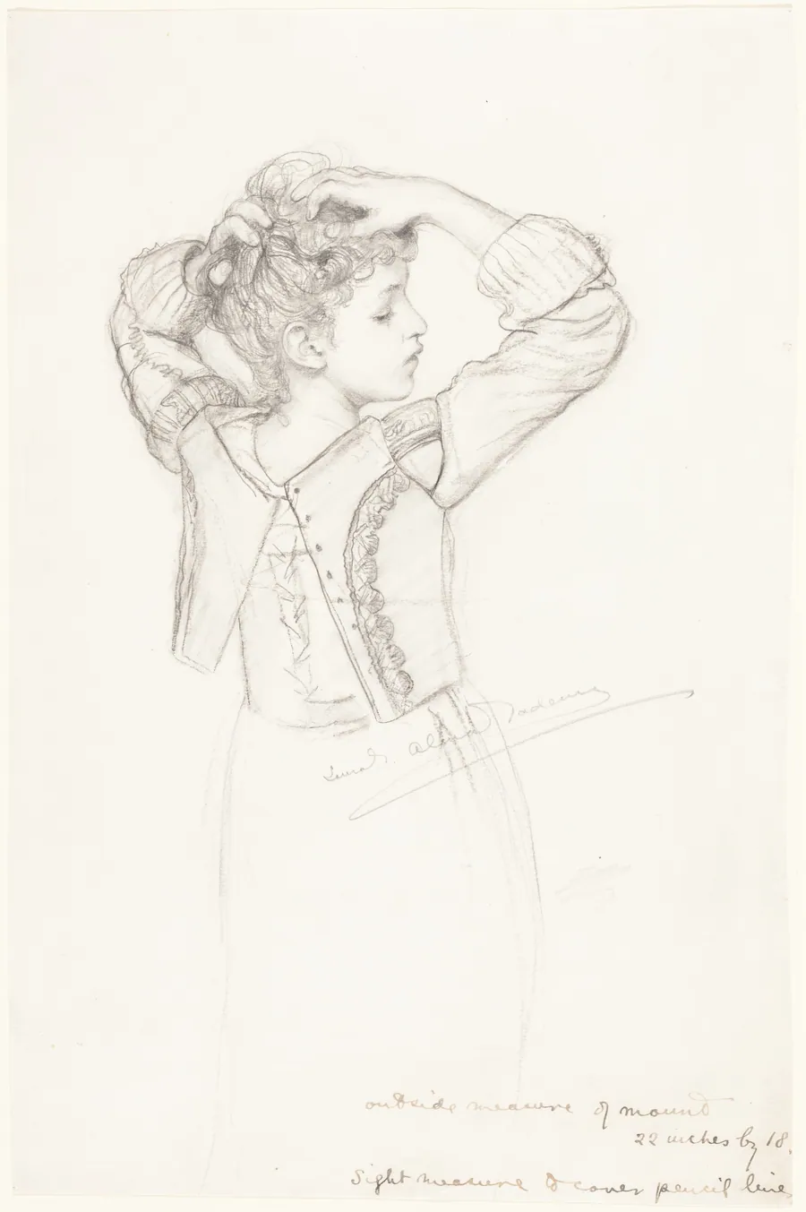 Young Girl Dressing by Laura Theresa Alma-Tadema