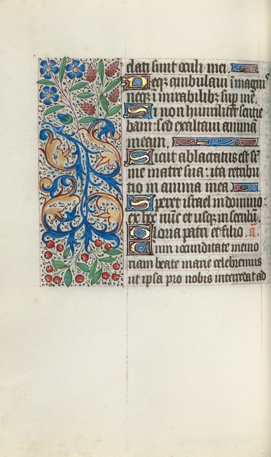 Book of Hours (Use of Rouen): fol. 77v by Master of the Geneva Latini