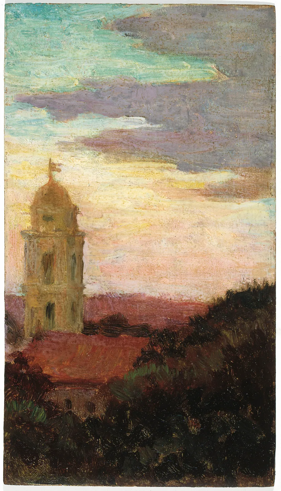 St. Isidor, Rome by Carroll Beckwith, born Hannibal, MO 1852-died New York City 1917