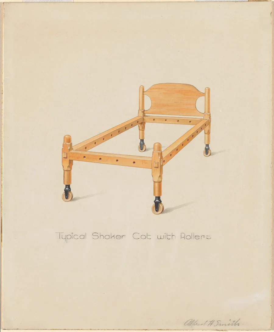 Shaker Cot by Alfred H. Smith