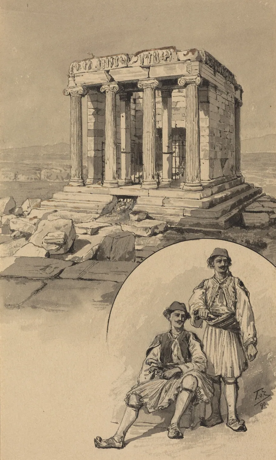 Nike Temple by Themistocles von Eckenbrecher