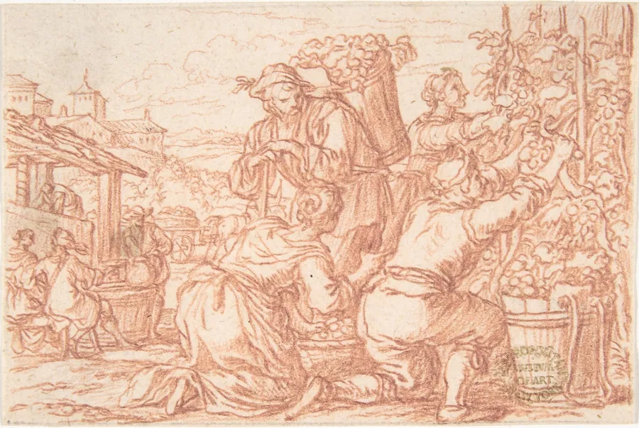 October (one of a series representing the labors of the months) by Jonas Umbach