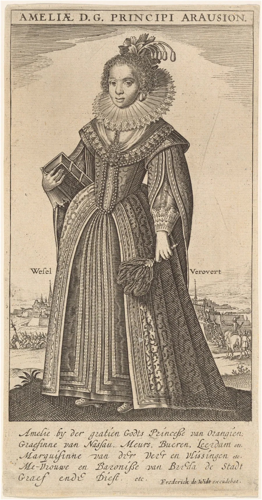 Amalia, Wife of Fredierick Henry, Prince of Orange by Frederik de Wit