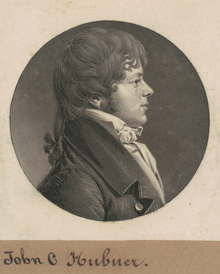 John C. Hubner by Charles B. J. Févret de Saint-Mémin