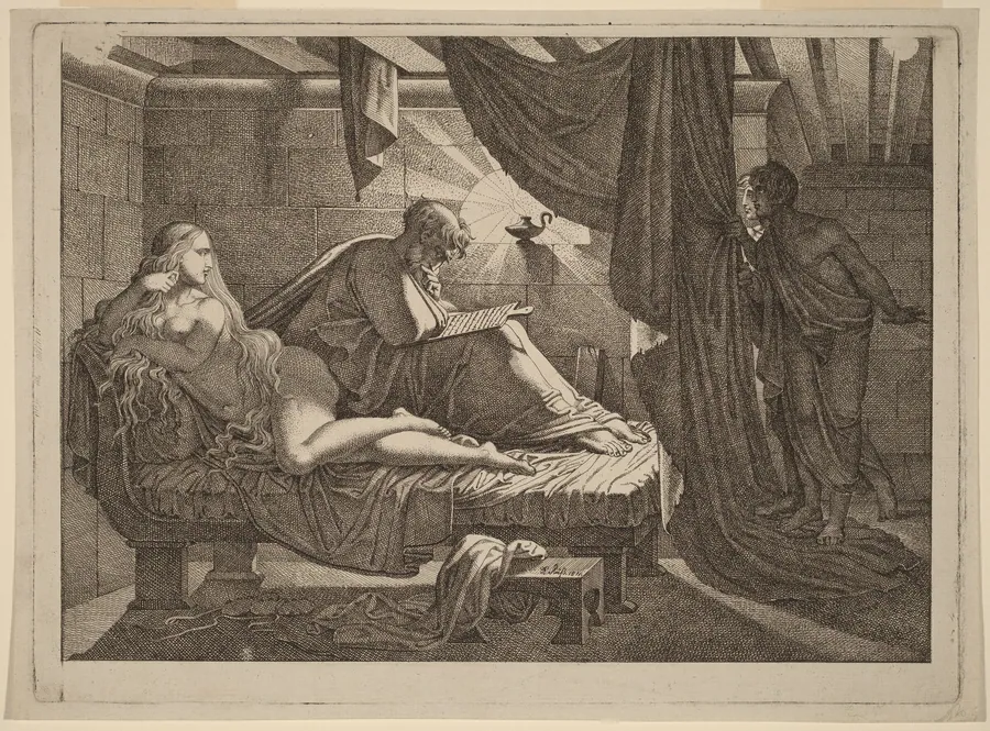 Xenocrates and Phryne by Carl Russ