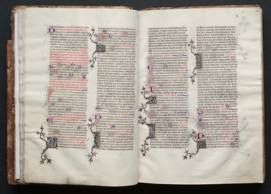 The Gotha Missal:  Fol. 24v, Text by Master of the Boqueteaux
