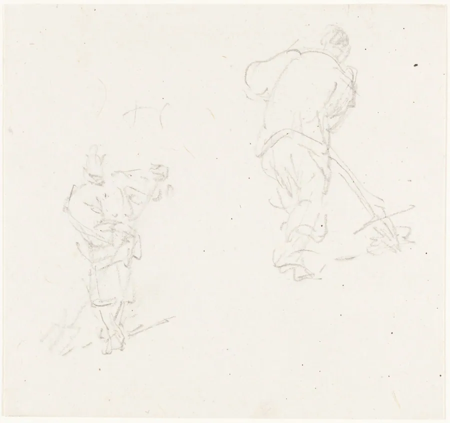 Two Chinese Laborers by George Chinnery
