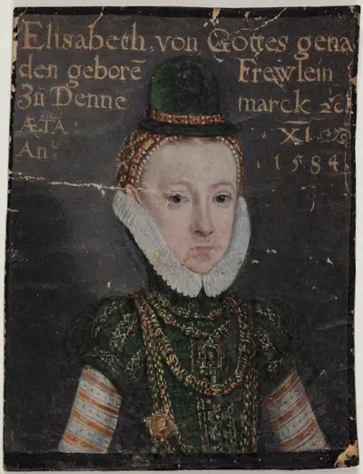 Portræt af Frederik II's datter Elisabeth